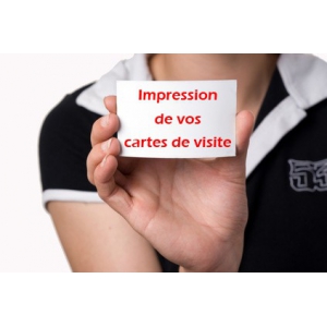 Cartes de visite 8,5x5,5cm quadri recto ou recto/verso
