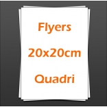 Flyers 20x20cm quadri