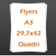 Flyers A3 29,7x42cm quadri