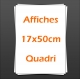 Affiches Posters 17x50cm quadri
