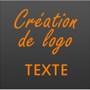 Cr&eacute;ation logo texte vectoriel