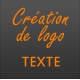 Création logo texte vectoriel