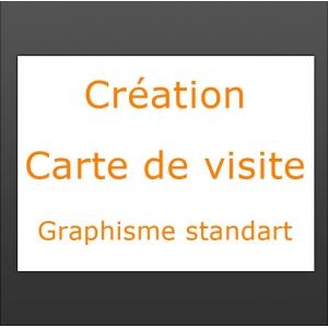 Cr&eacute;ation carte de visite graphisme standart