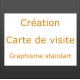 Création carte de visite graphisme standart