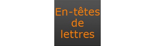 En-t&ecirc;tes de lettres